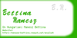bettina manesz business card
